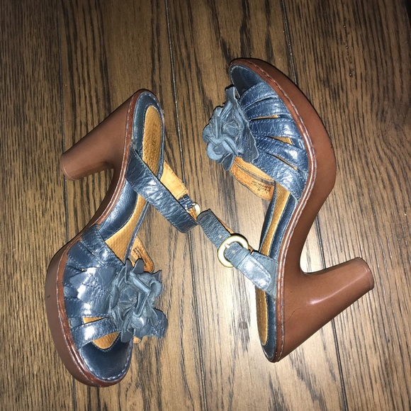 Born blue sandal CORNFLOWER  8 / 39 - Picture 4 of 6